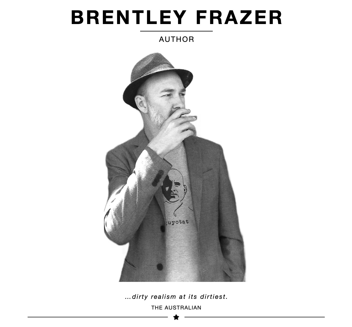 Official website of Australian author Brentley Frazer. Poetry, fiction, creative nonfiction.